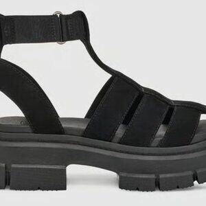 UGG Black Strappy Platform Sandals